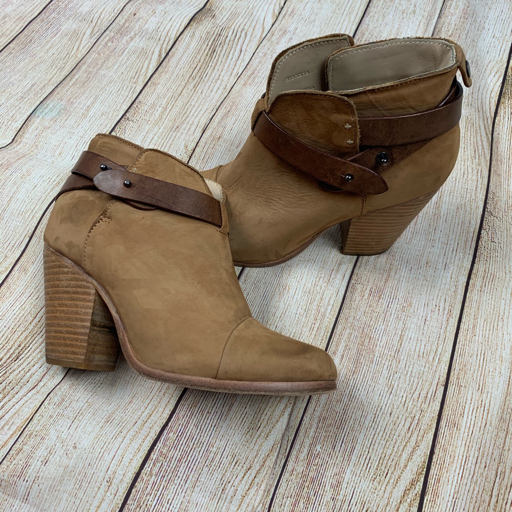 Rag & Bone Harrow Suede And Leather Booties